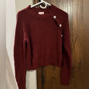 Thin burgundy sweater